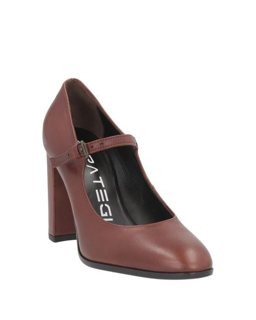 Strategia Purple Pumps Leather