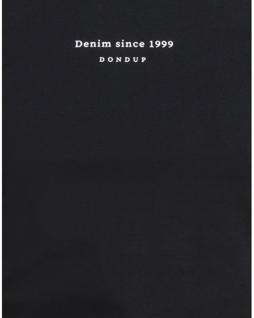 Dondup Black T-Shirt Cotton, Elastane