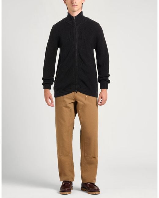 Officina 36 Black Cardigan Acrylic, Merino Wool for men