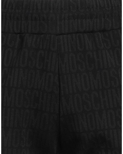 Moschino Black Pants Cotton, Polyester for men