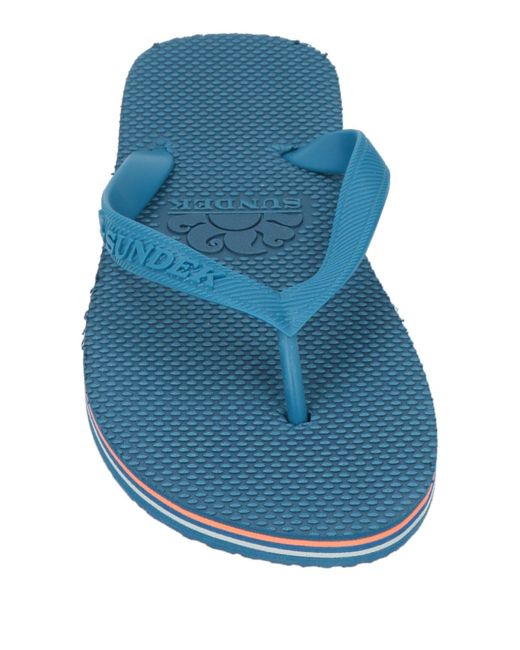 Sundek Blue Thong Sandal for men