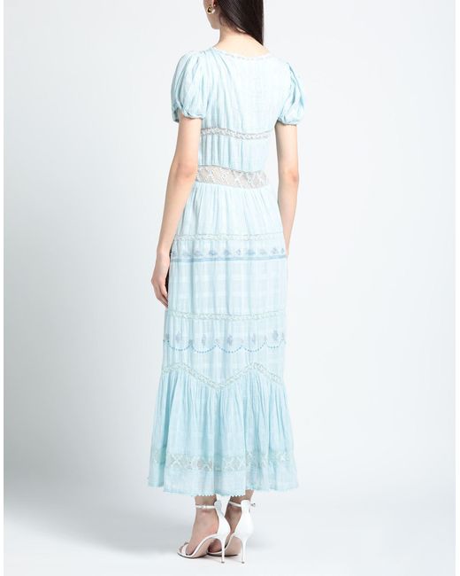 LoveShackFancy Blue Maxi-Kleid