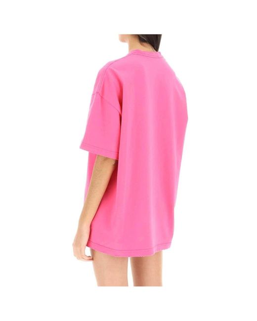 T-shirt Versace en coloris Pink