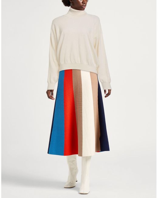 Grifoni White Rollkragenpullover