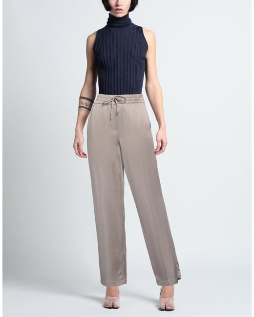 Cambio Gray Pants Acetate, Viscose
