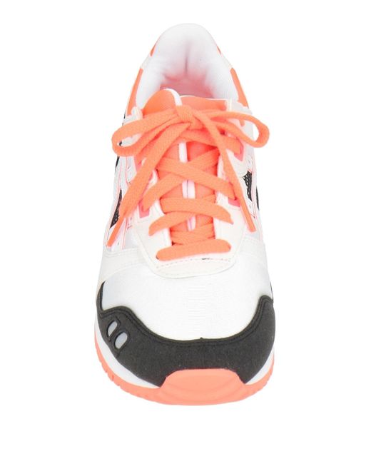 Asics White Light Sneakers Textile Fibers