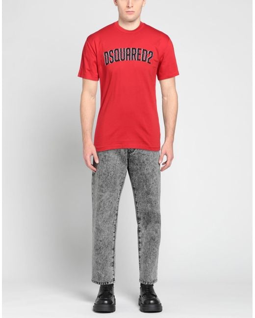 DSquared² Red T-shirt for men