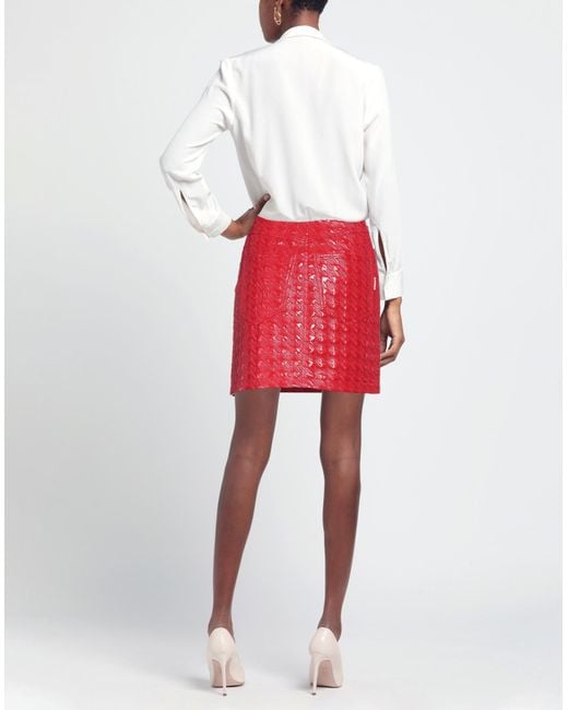 MSGM Red Mini Skirt