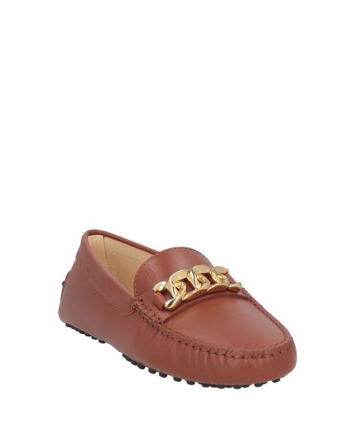 Tod's Brown Loafers Leather