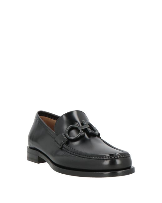 Ferragamo Black Loafers Calfskin for men