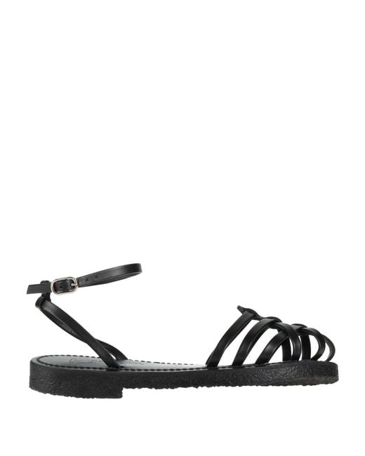 K. Jacques Black Sandals Leather