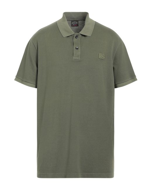 Paul & Shark Green Polo Shirt for men