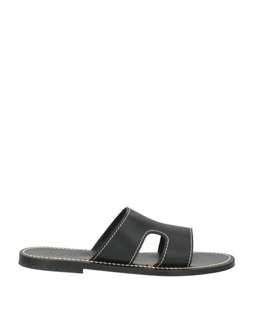 K. Jacques Black Sandals Leather