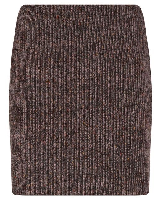 THE M.. Brown Mini Skirt