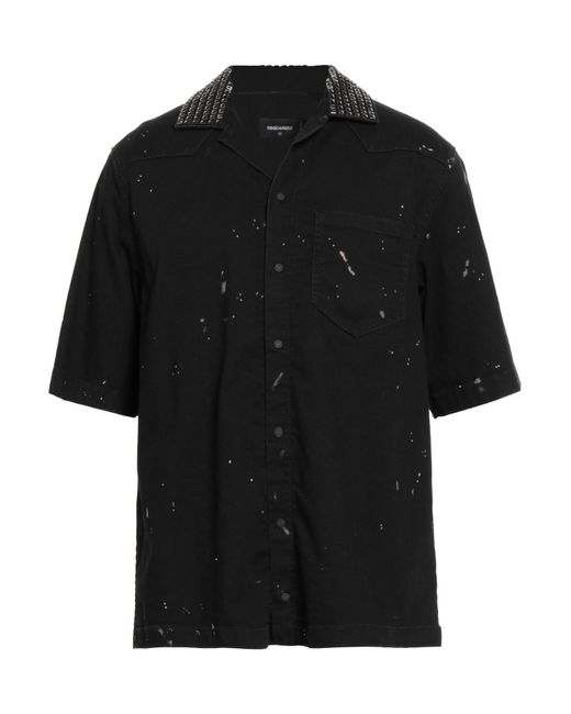 DSquared² Black Denim Shirts for men