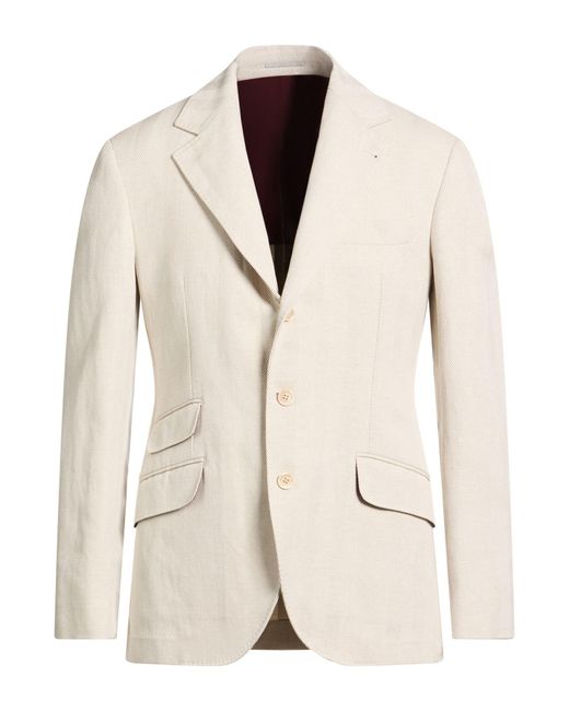 Brunello Cucinelli Natural Blazer for men