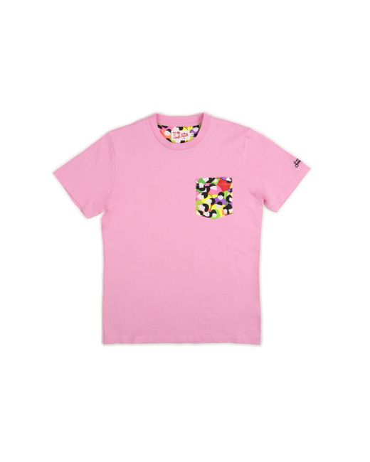 T-shirt di Mc2 Saint Barth in Pink da Uomo