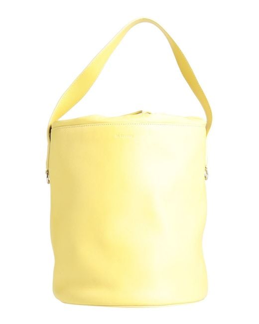 Jil Sander Yellow Handbag Ovine Leather