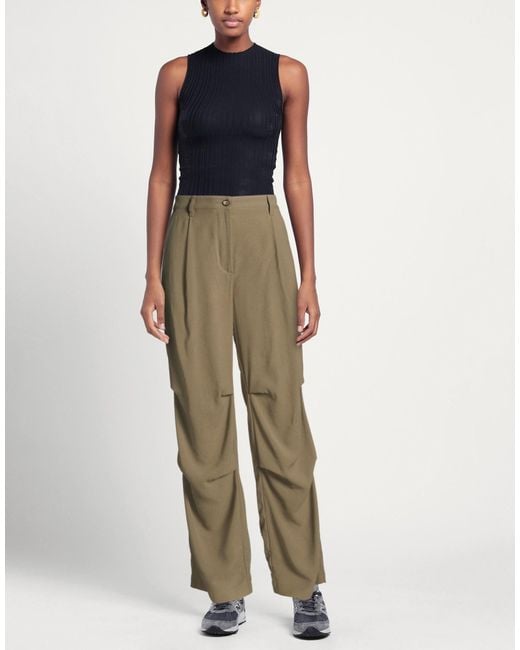 8pm Natural Military Pants Viscose, Polyester