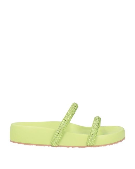 Sergio Rossi Green Sandals Leather