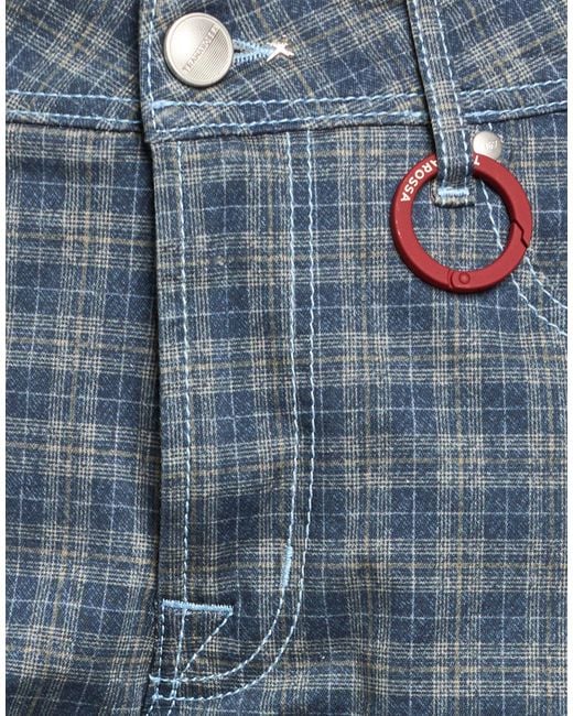 Tramarossa Blue Pants Cotton, Polyester, Elastane for men