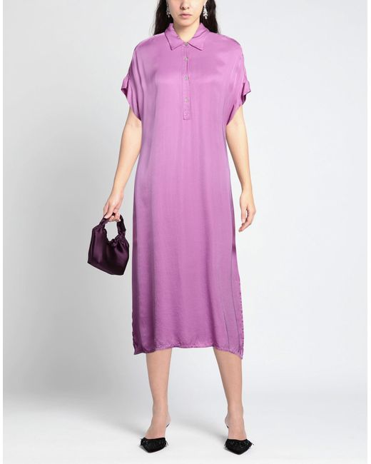 FRNCH Purple Midi Dress
