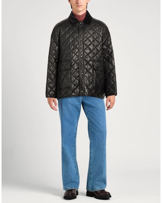 Maison Kitsuné Black Jacket Polyester, Polyurethane for men