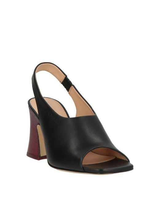 Chloé Black Sandals Leather
