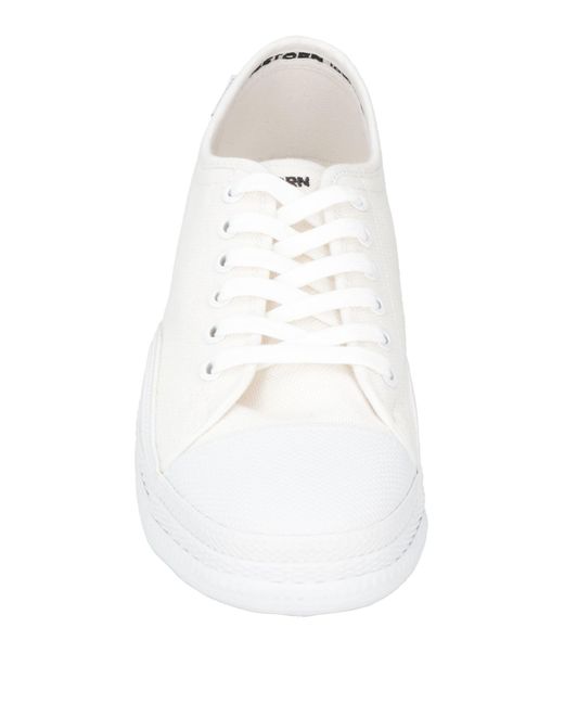 Tretorn White Sneakers Textile Fibers for men