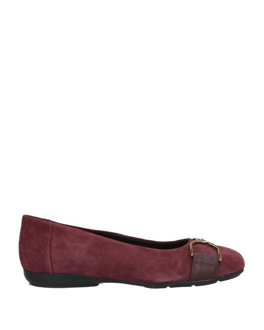 Geox Red Ballet Flats