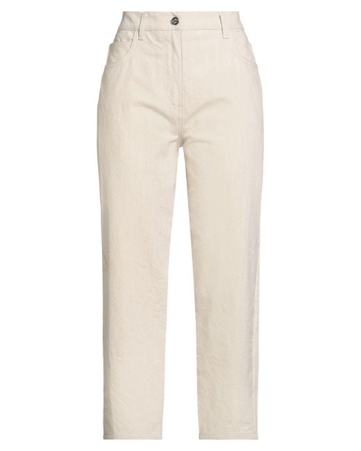 Rebel Queen Natural Jeans Cotton, Linen