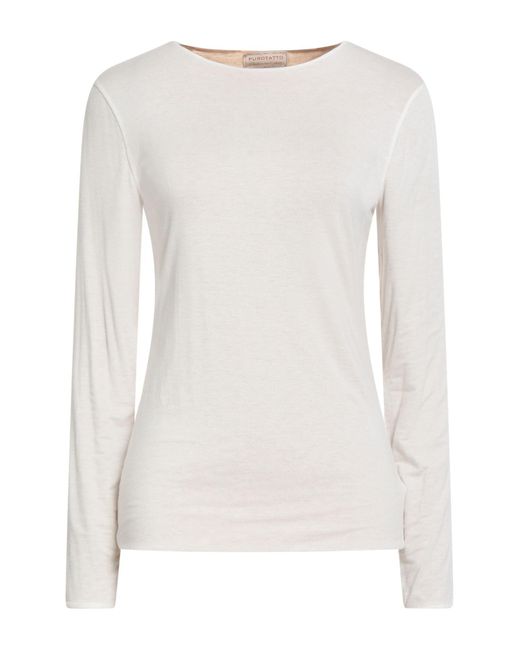 Purotatto White Sweater Modal, Cashmere, Elastane