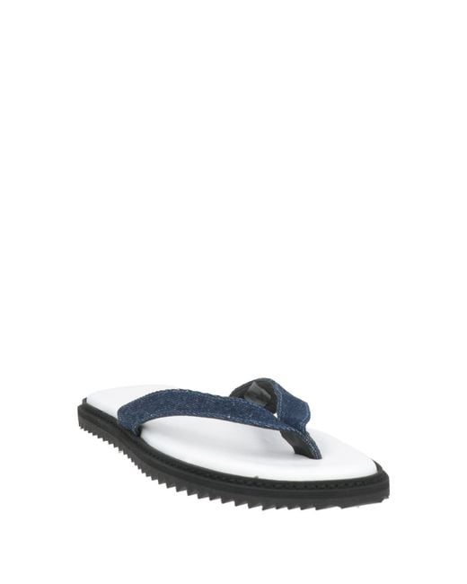 Kris Van Assche White Thong Sandal Textile Fibers for men