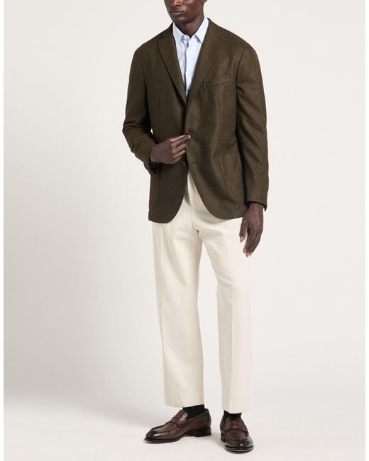 Boglioli Green Blazer Virgin Wool for men