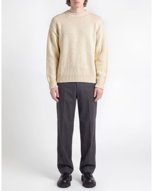 DSquared² Natural Ivory Sweater Alpaca Wool for men