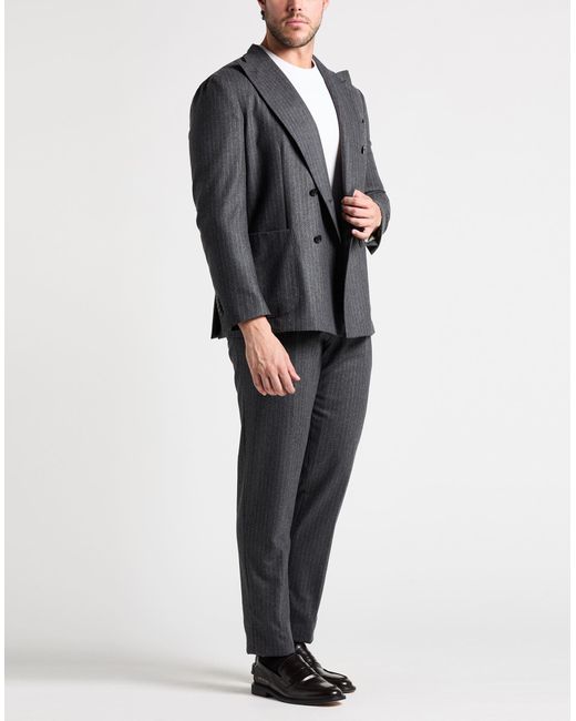 Boglioli Gray Suit Virgin Wool for men