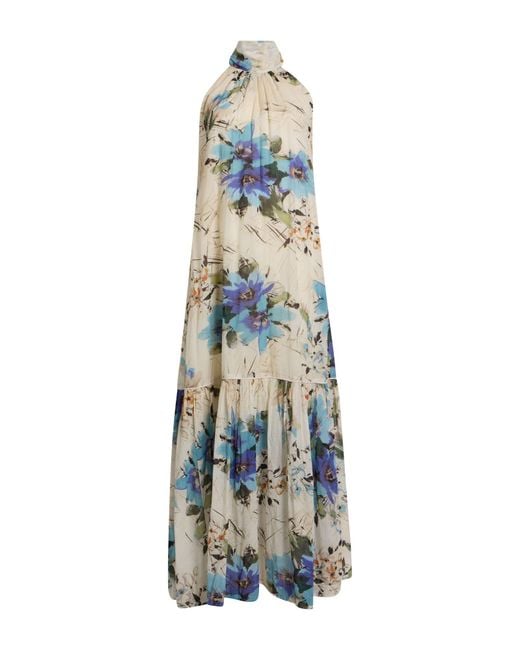 ALESSIA SANTI White Maxi Dress Cotton