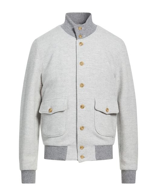 L.b.m. 1911 Gray Light Jacket Virgin Wool, Polyamide for men