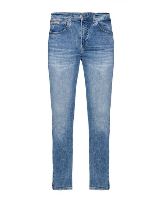 Calvin Klein Blue Jeans Cotton, Elastomultiester, Elastane for men