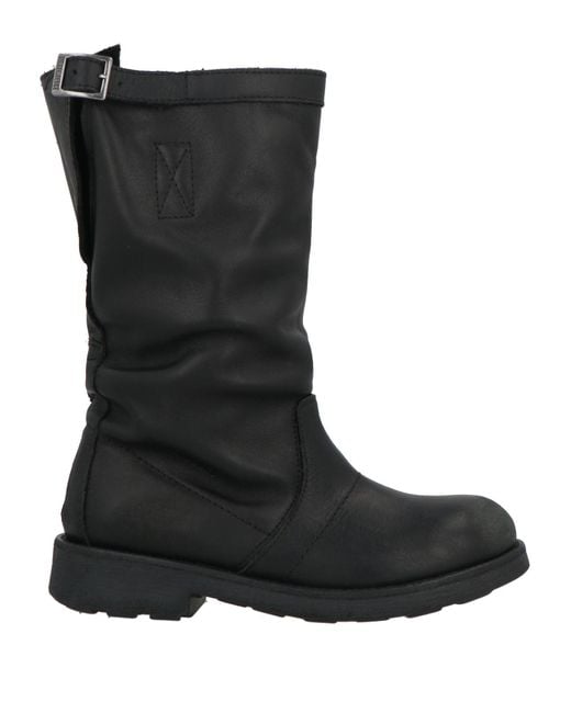 Bikkembergs Black Ankle Boots Leather
