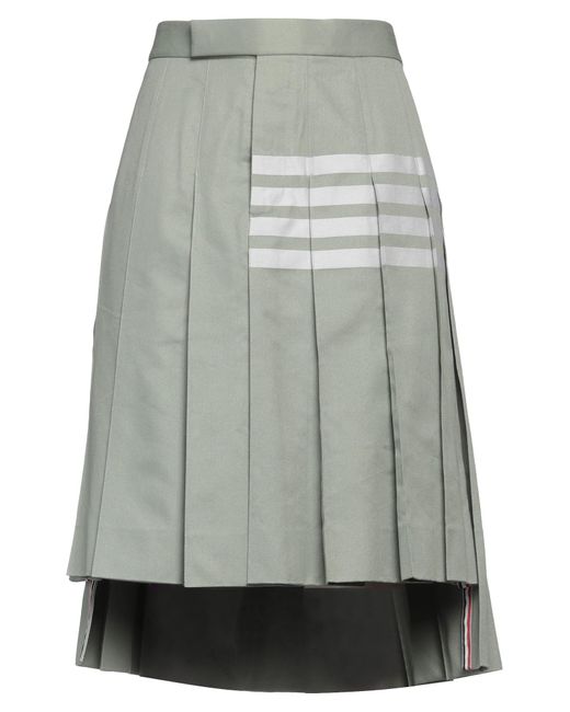 Thom Browne Gray Midi Skirt