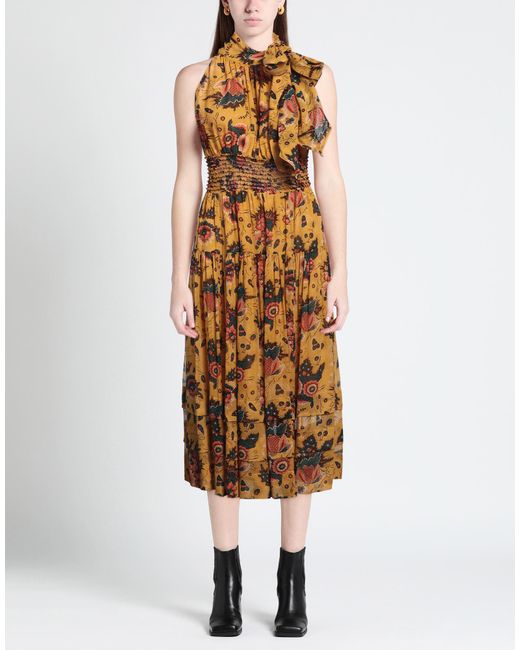 Ulla Johnson Metallic Midi Dress
