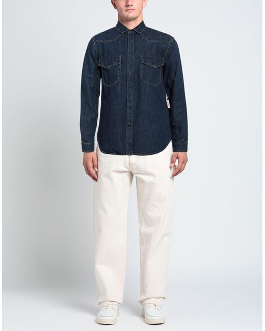 Valentino Garavani Blue Denim Shirt for men