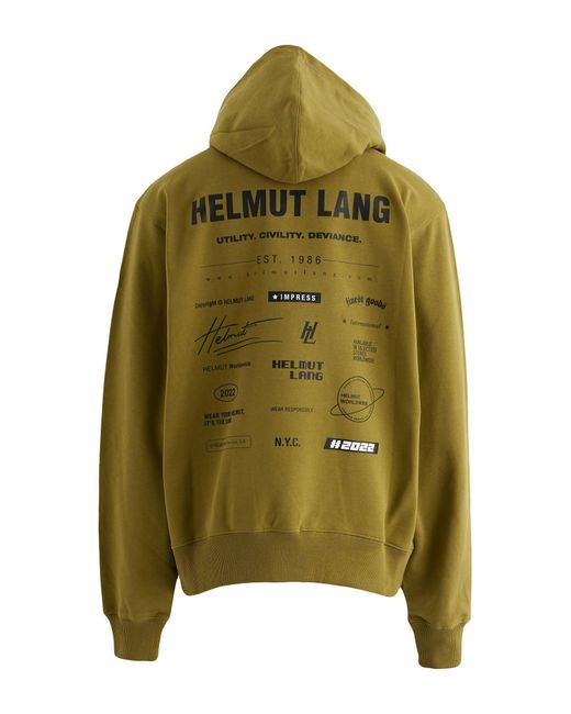 Helmut Lang Green Sweatshirt for men