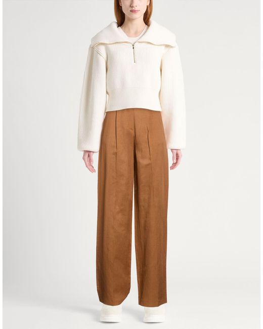 Harmont & Blaine Brown Camel Pants Linen, Lyocell, Cotton