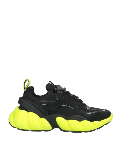 MCM Yellow Sneakers Leather, Textile Fibers