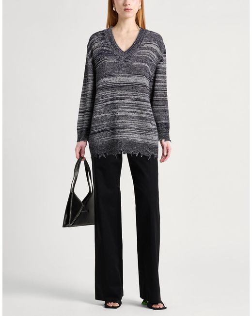Grifoni Gray Midnight Sweater Virgin Wool