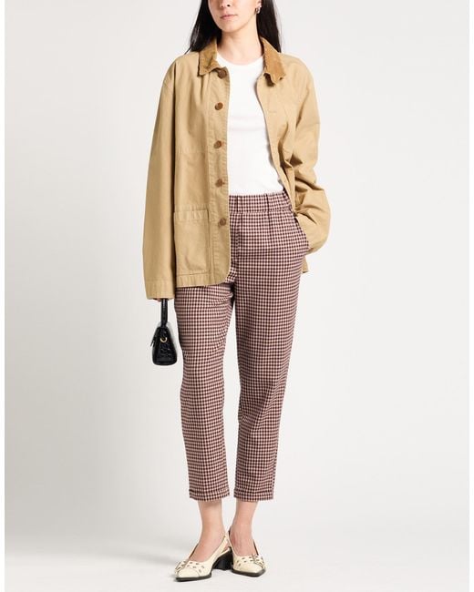 Via Masini 80 Red Pants Polyester, Virgin Wool, Elastane