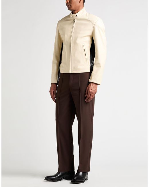 Sandro Natural Ivory Jacket Calfskin for men