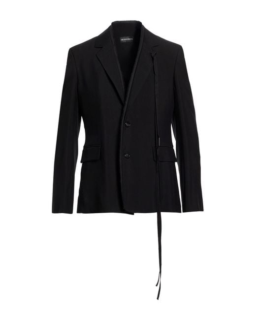 Ann Demeulemeester Black Blazer Viscose for men